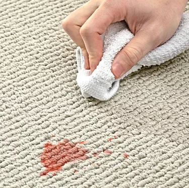 ice cream spilled on carpet